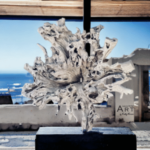 Handmade teak root decorative