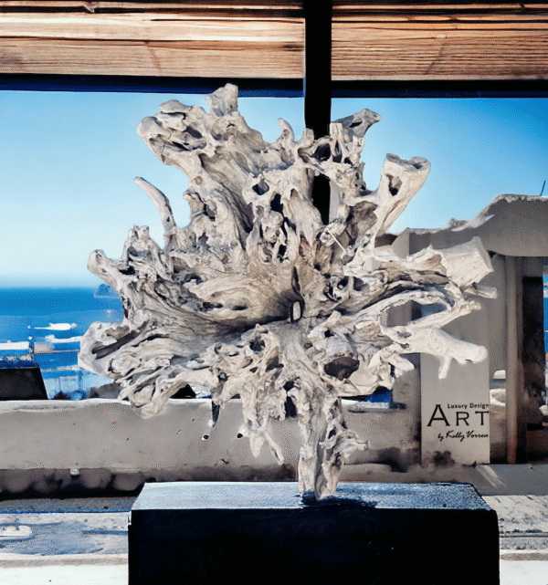 Handmade teak root decorative